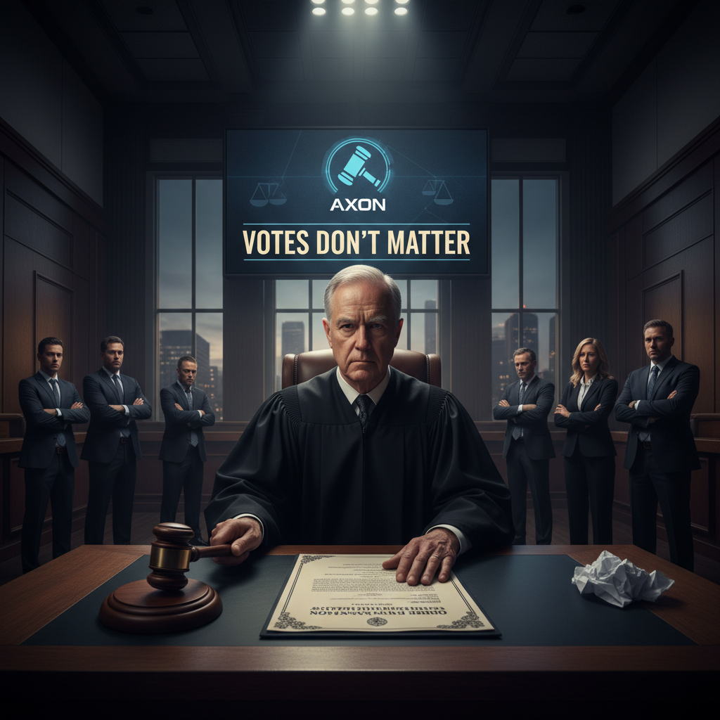 A judge just told Scottsdale your vote doesn't matter for Axon.