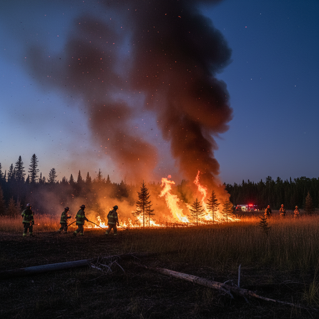 They're burning Riding Mountain Park to save it, seriously.