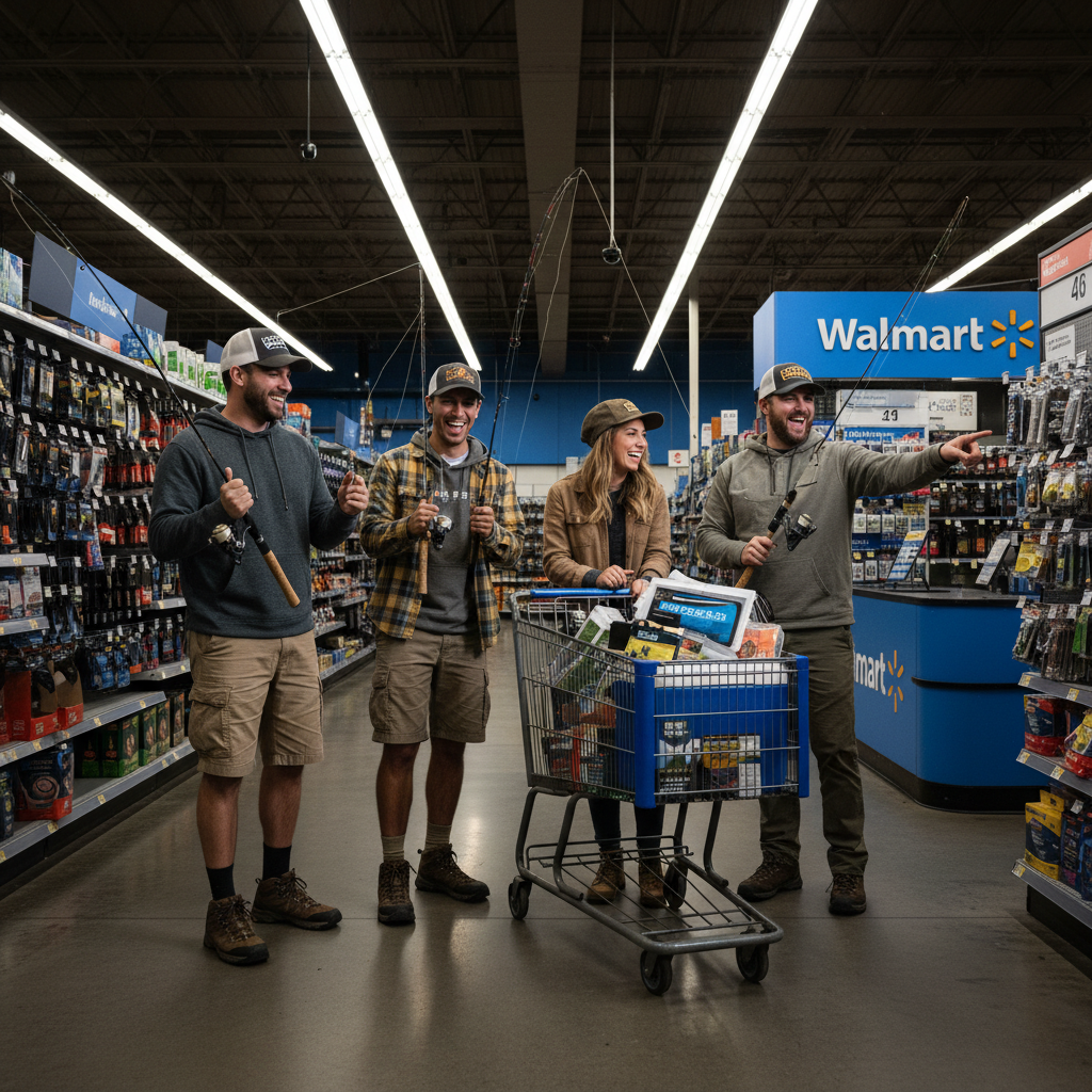 Your out-of-state friends can't fish without a trip to Walmart.