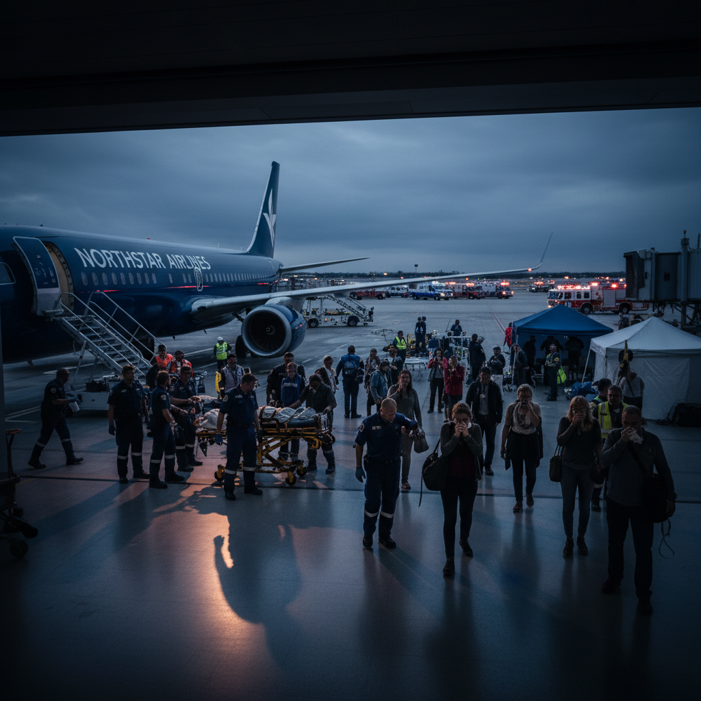 25 people in Minneapolis just went to the hospital from one flight