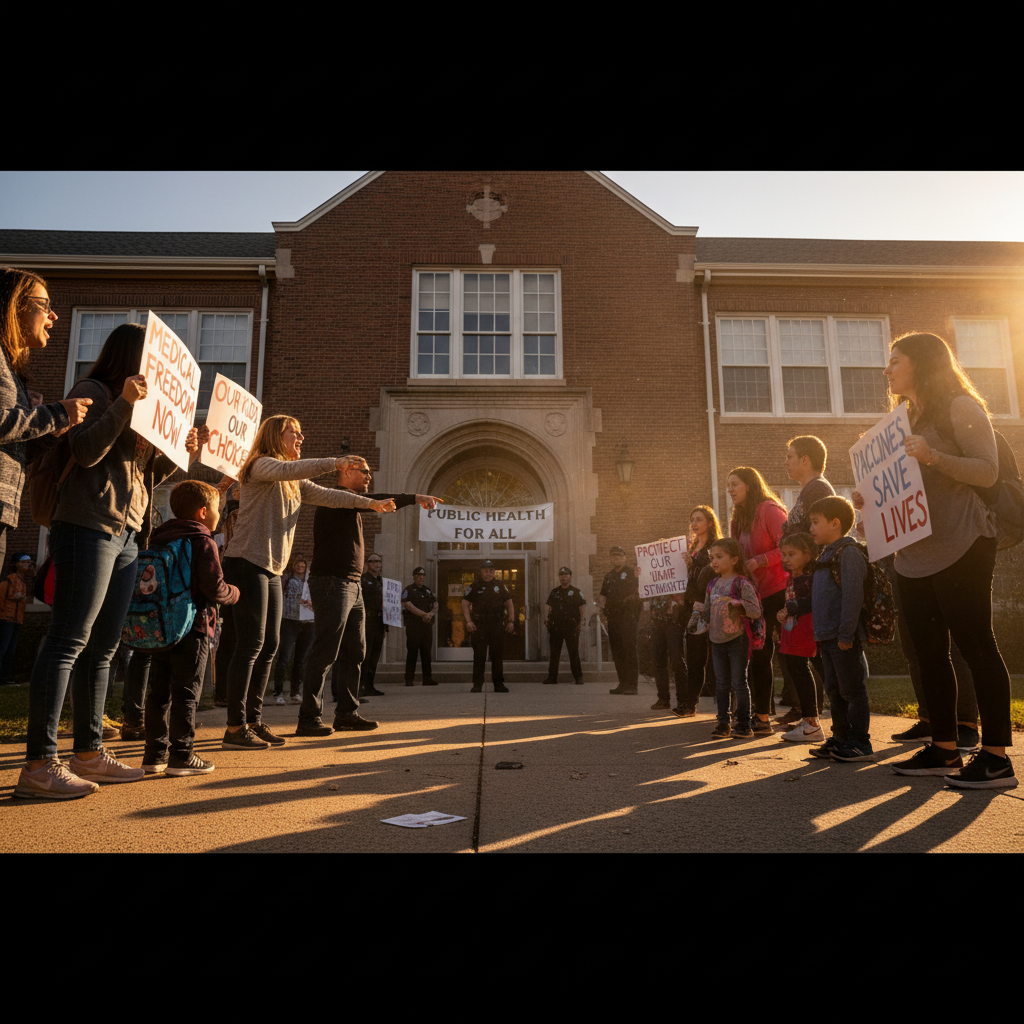 Your kid's school vaccine fight is heating up.