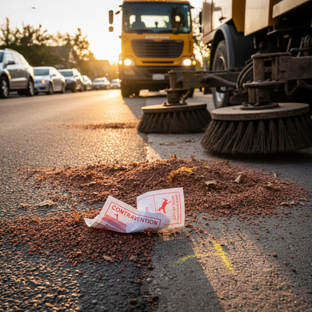 Your Red Deer street sweeping ticket isn't a joke