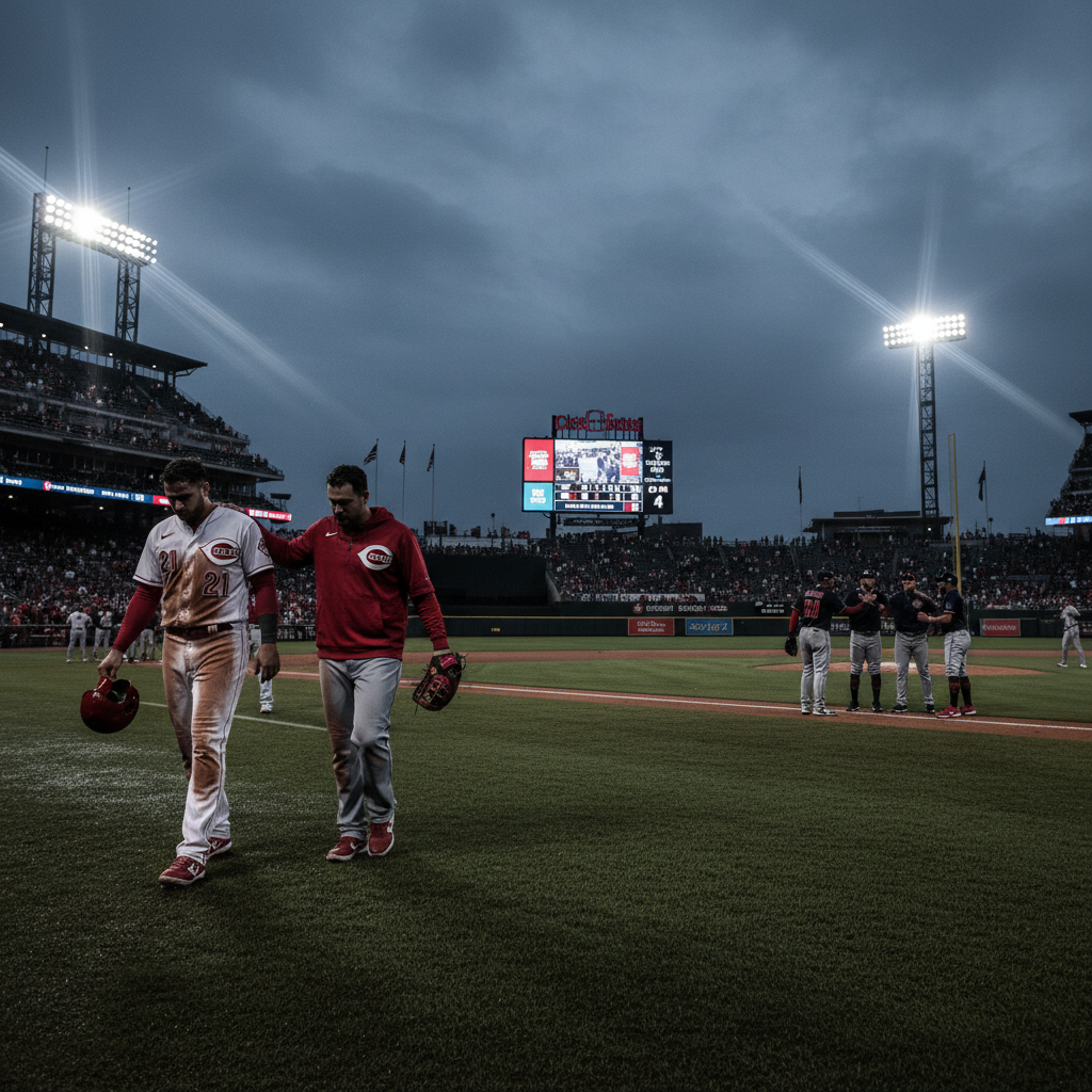 Did you see the Reds just blew it against the Guardians 7-4?