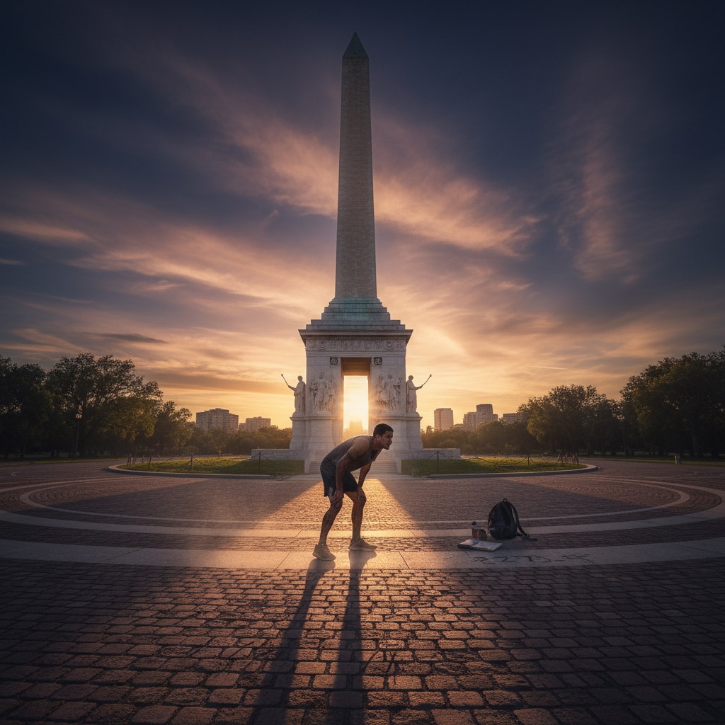 Someone ran 327.5 laps around *your* Monument. Why?