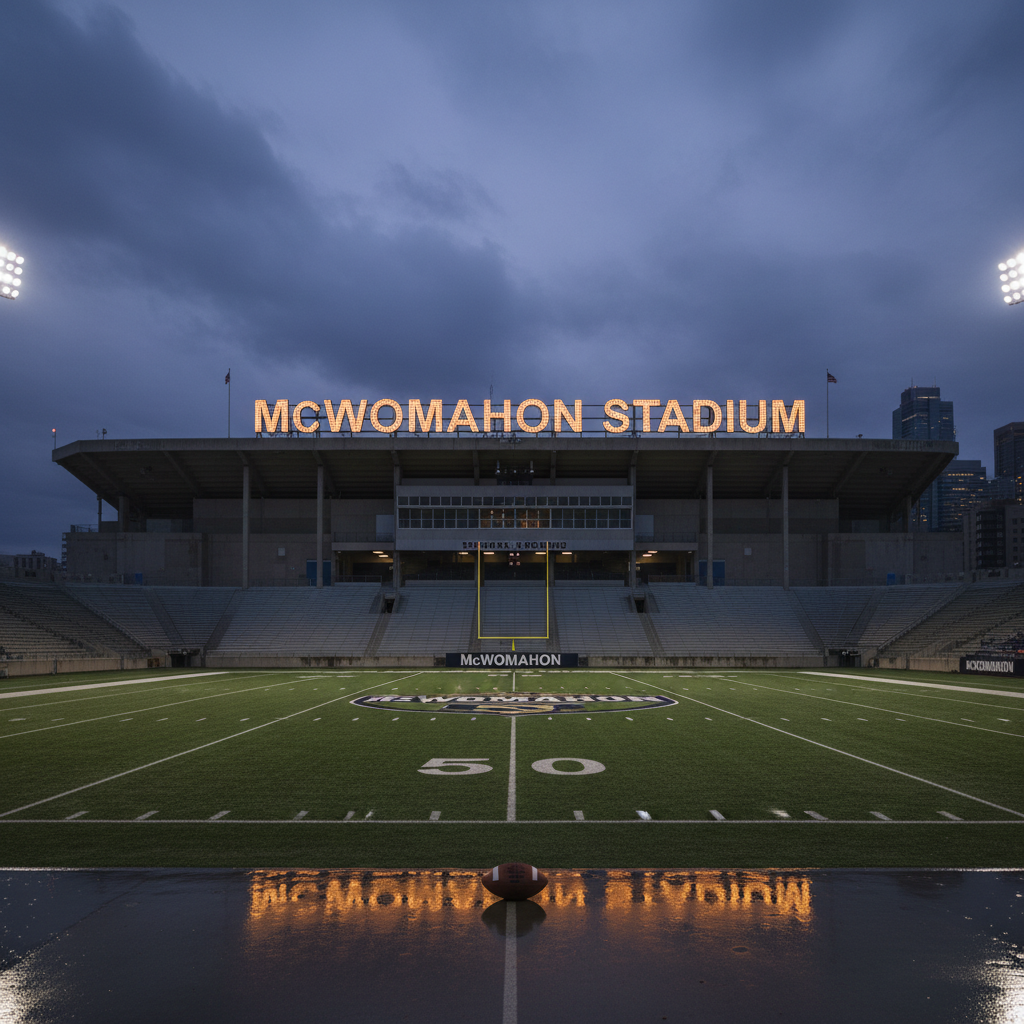 McMahon Stadium is "McWomahon" now. For real.