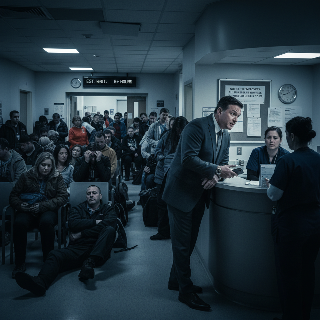 Charlottetown, your boss is clogging up our ER.