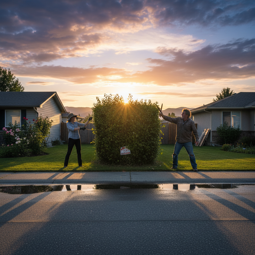 Your Kelowna neighbours are fighting over hedges. Seriously.
