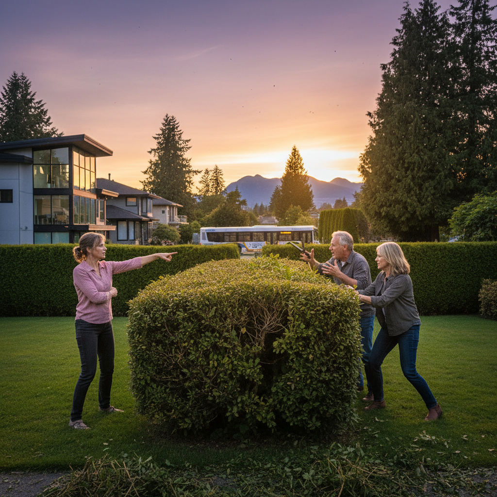 Your Vancouver neighbors are fighting over a hedge.