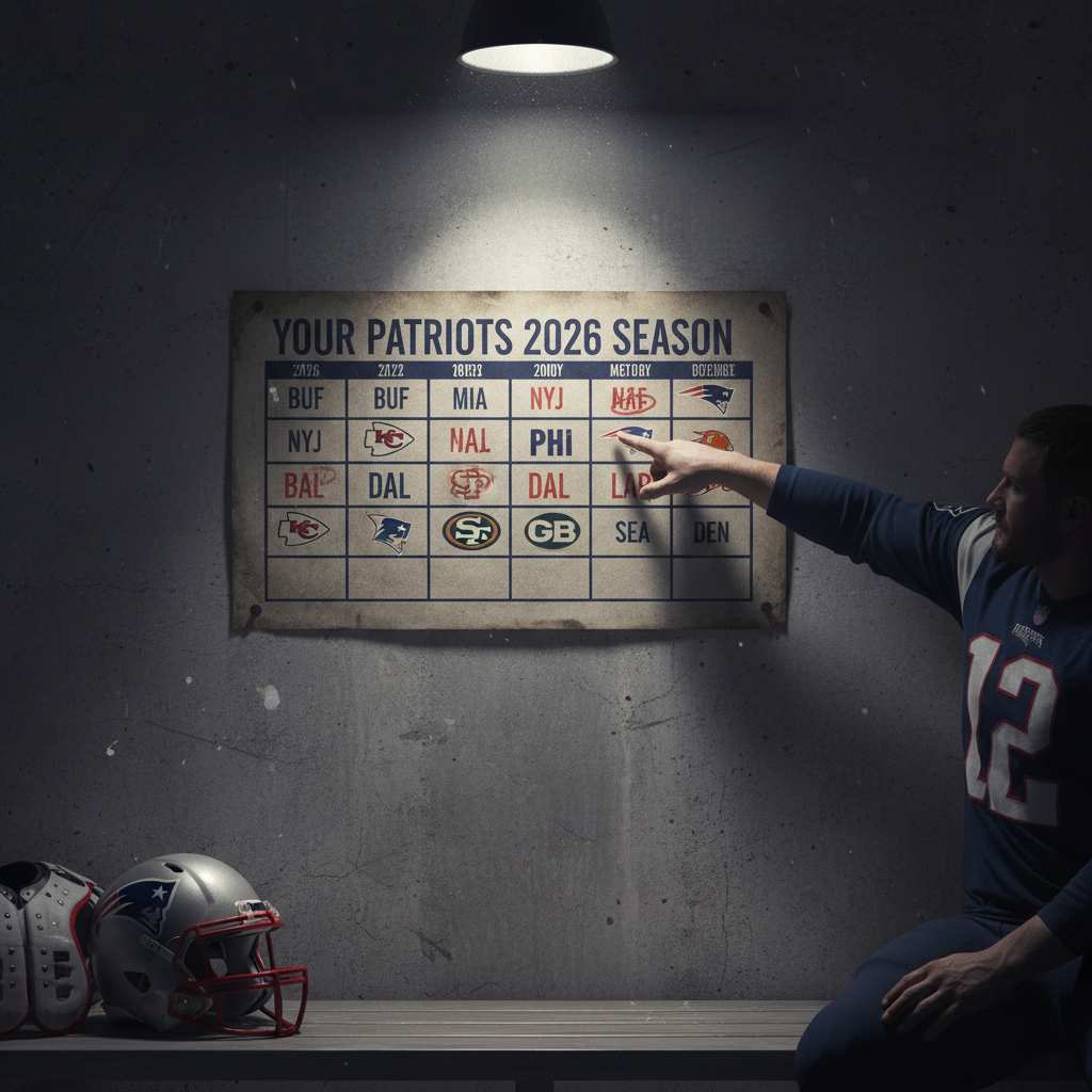 Your Pats 2026 schedule is out. You ready?