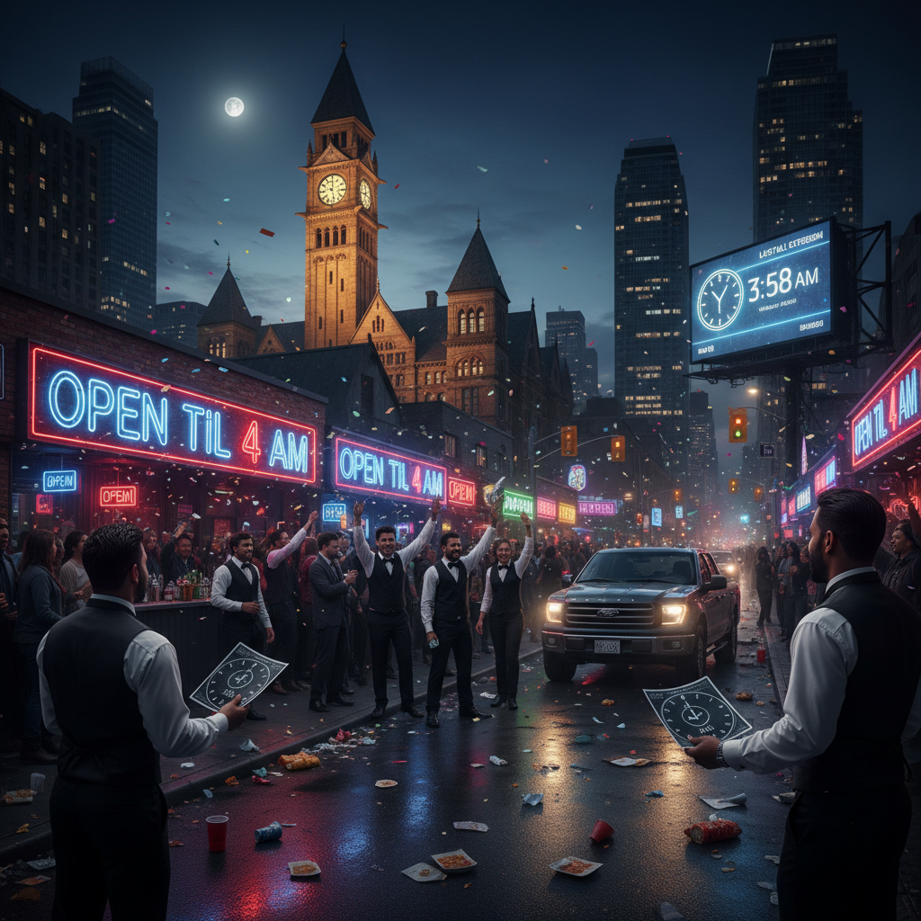 The Ford government just extended last call until 4 AM. Are you ready, Toronto?