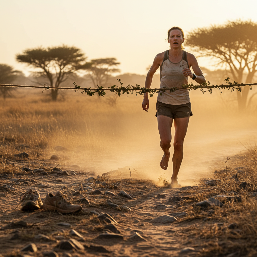 Savannah Wild just ran 50K barefoot. Your feet will hurt.
