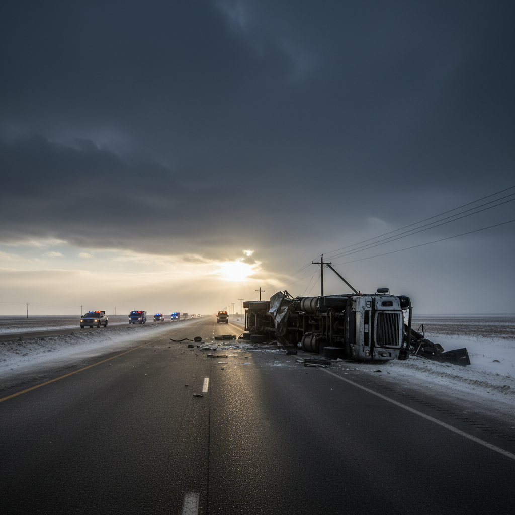 Did you see the wind flip a semi in Regina this weekend?
