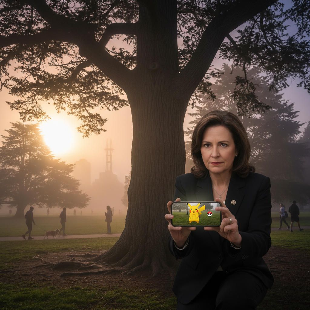Your Congress rep is catching Pokémon in the Sunset. Seriously.