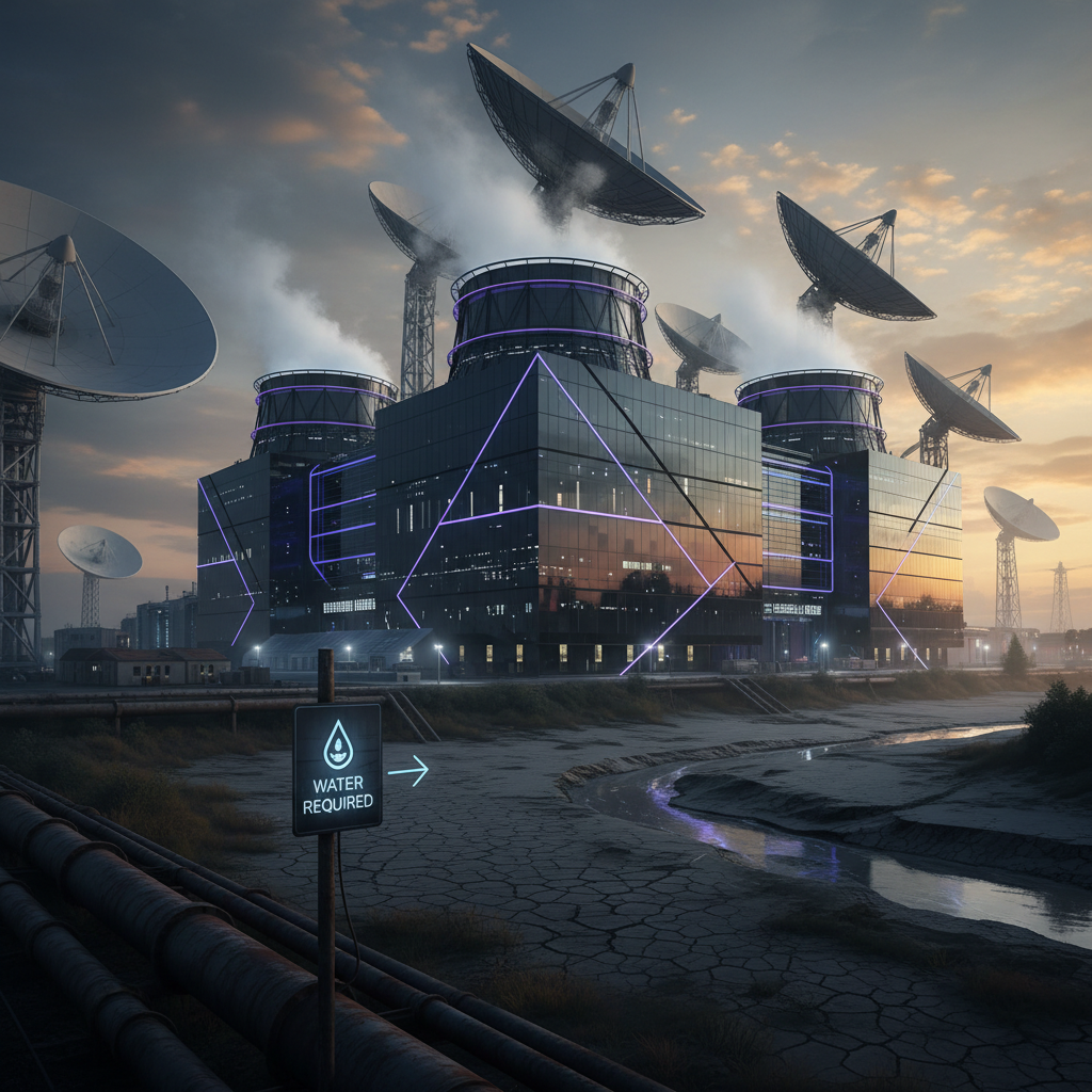 Your new data center looks like a sci-fi movie and needs water.