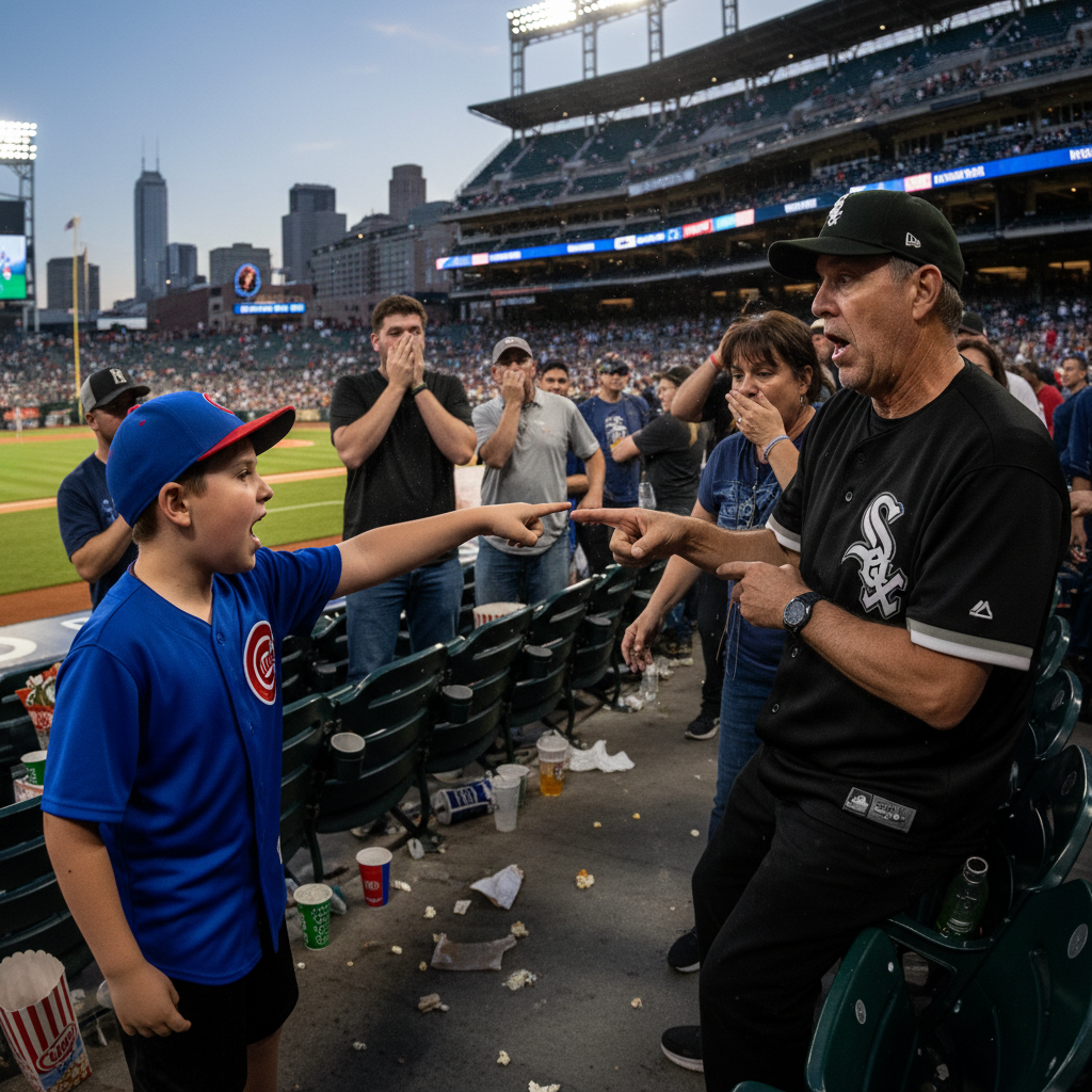 Your Cub just told a Sox fan to "shut the f*** up"?