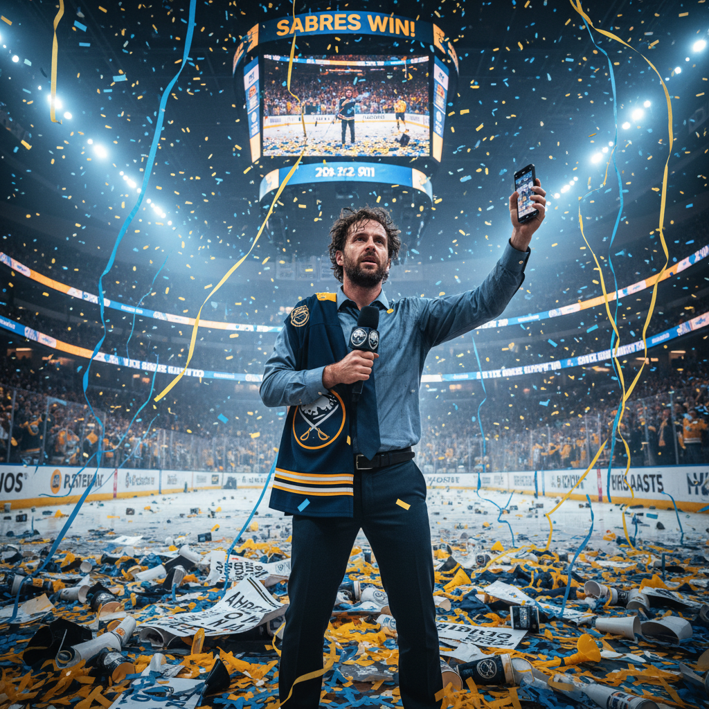 Joed Viera just showed us what covering Sabres playoffs really feels like.