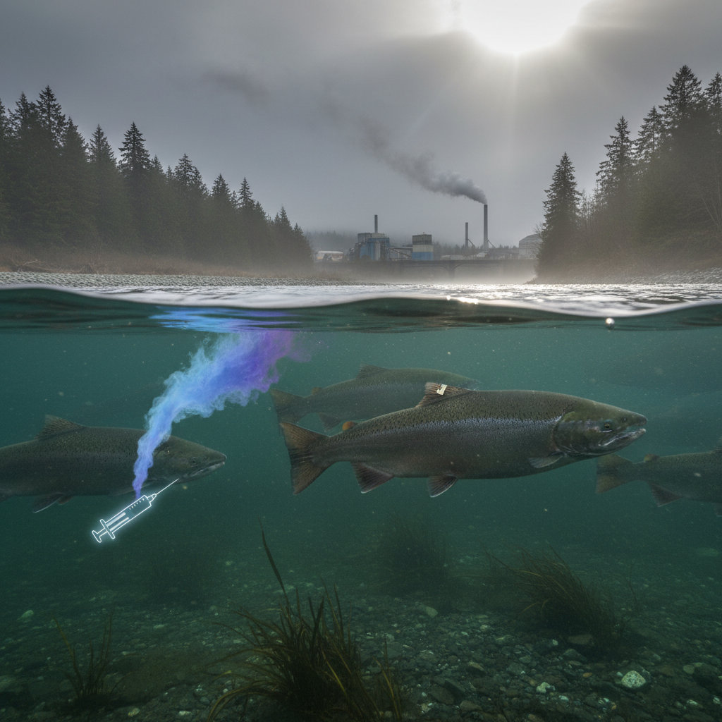 Your Fraser River salmon just got dosed with our meds.