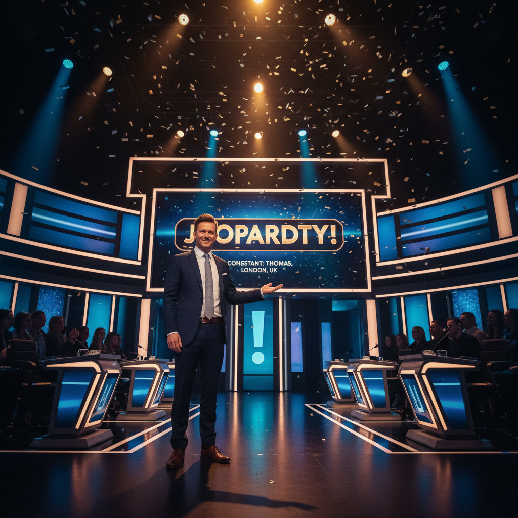 Your London friend Thomas just made it to *Jeopardy!*