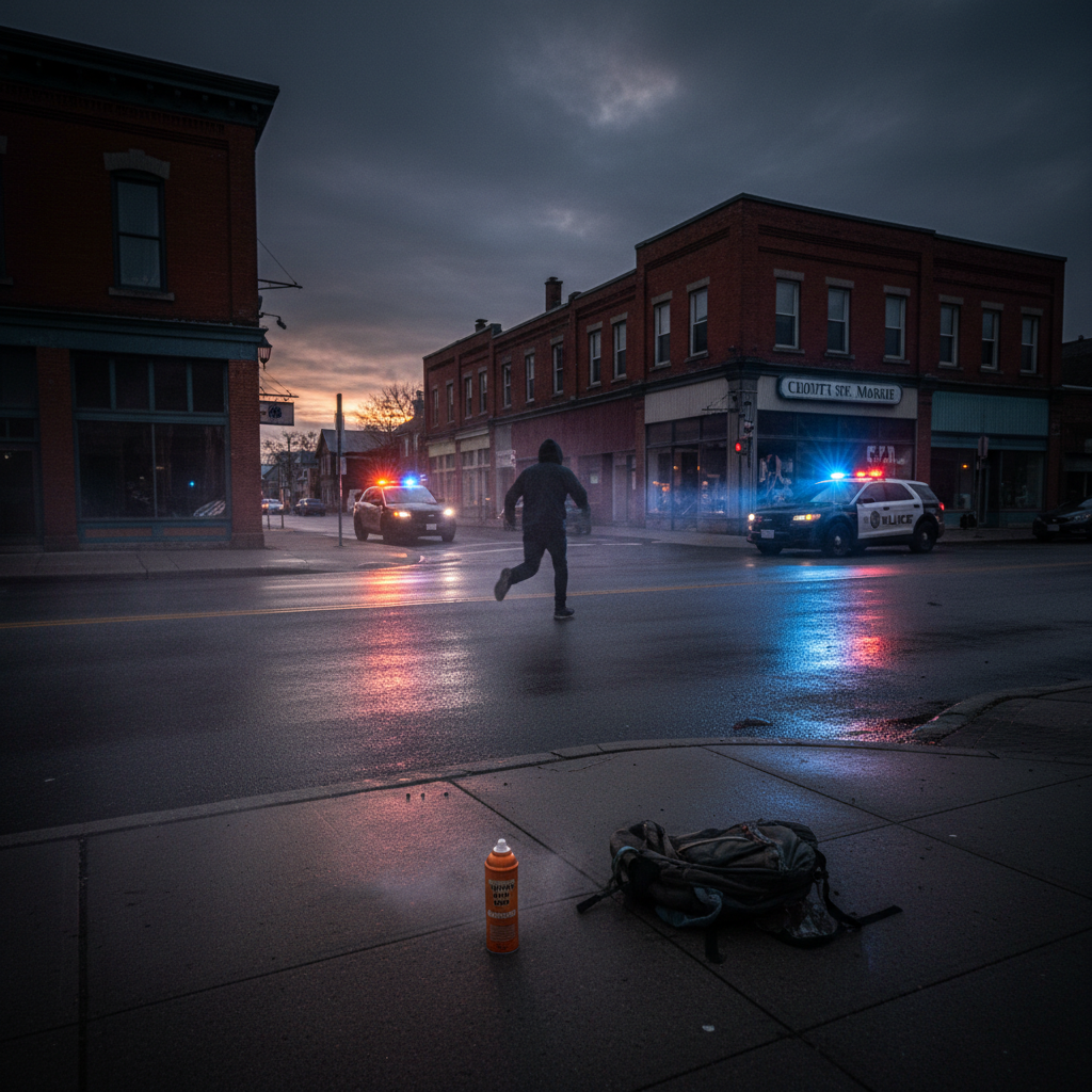 Someone used bear spray on Chestnut Street. In Sault Ste. Marie.