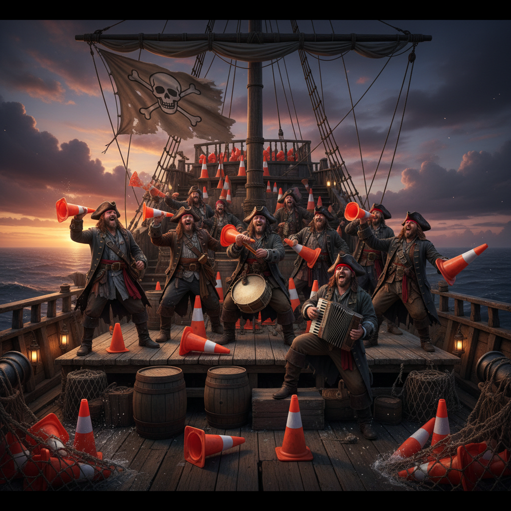 Your Pirates just dropped a new sea shanty about orange cones. Seriously.