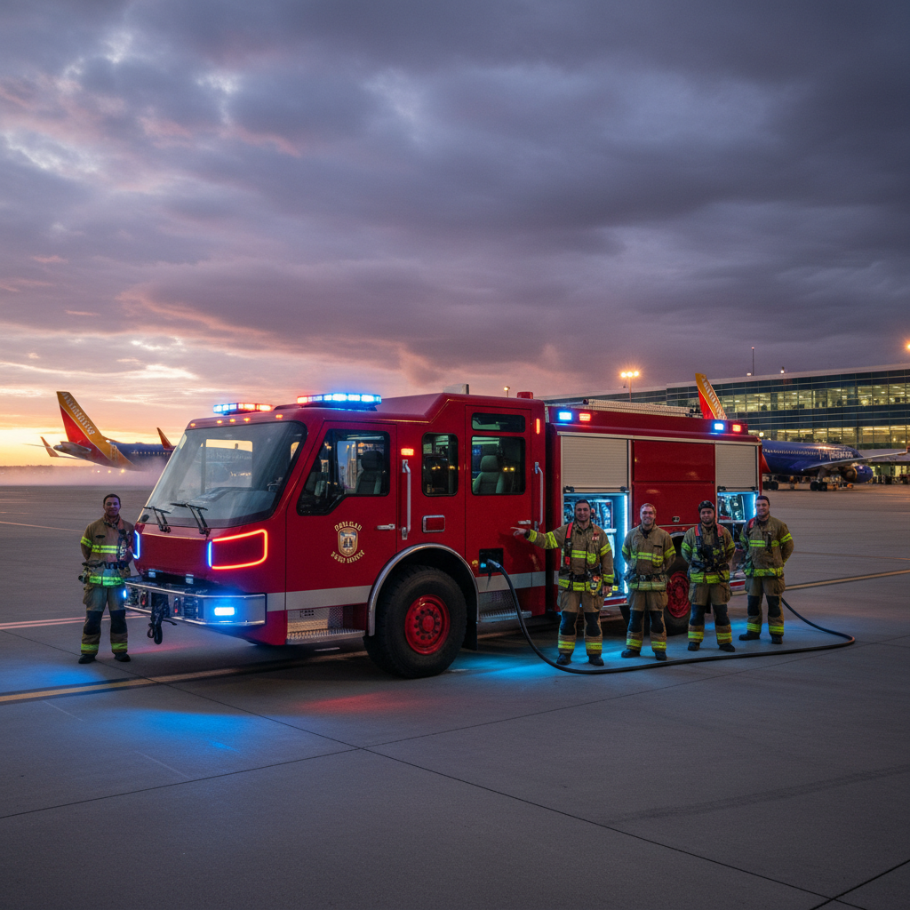 Dallas Love Field just got the world's first electric fire truck.