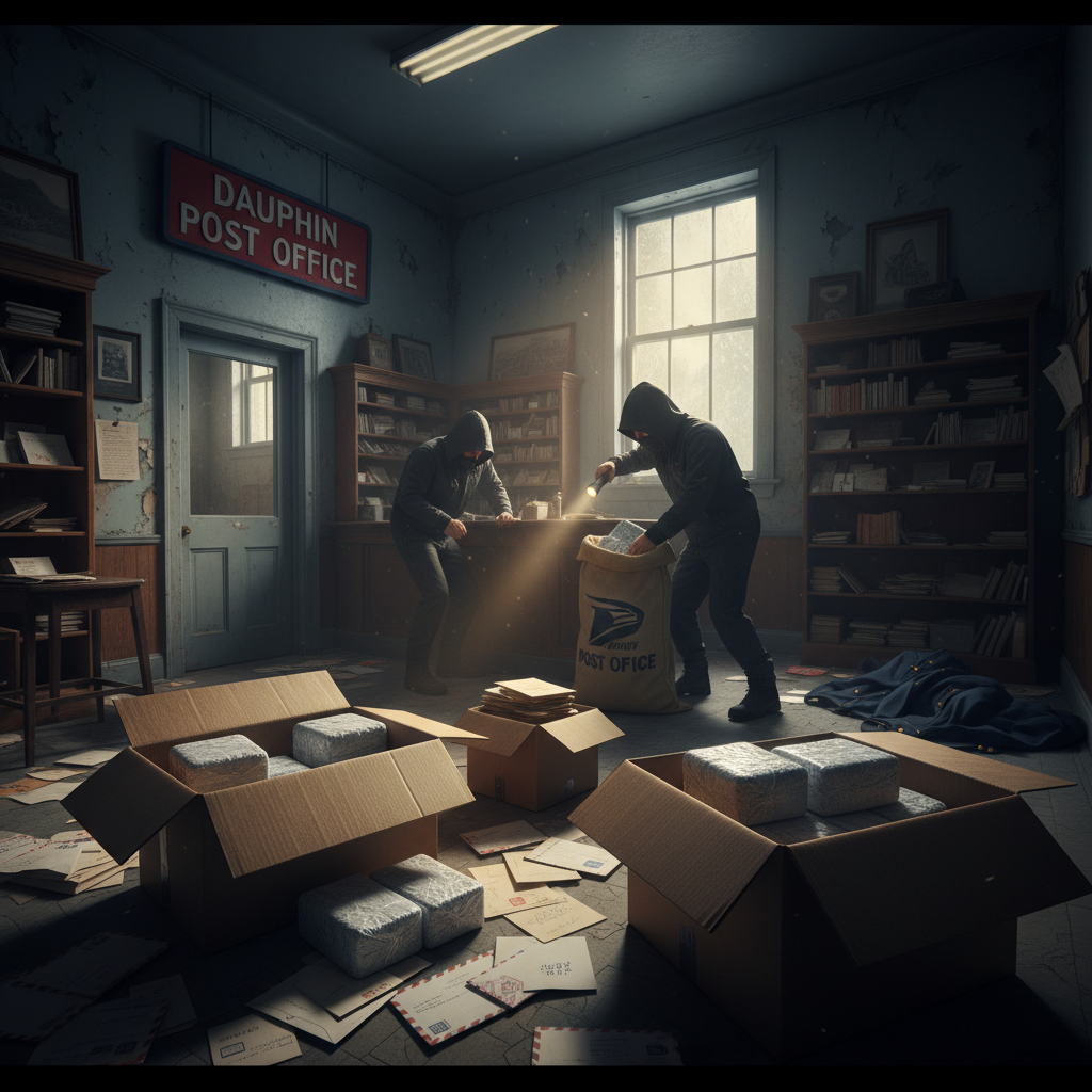 They shipped cocaine through the Dauphin post office. Wait, what?
