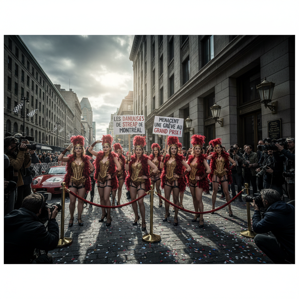 Les danseuses de streap de Montréal menacent une grève au Grand Prix!