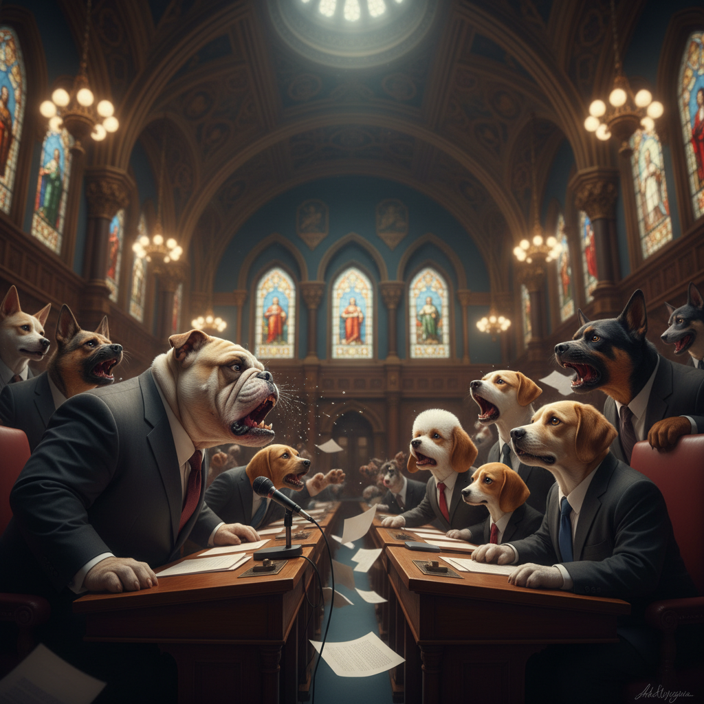 Your government just barked at the opposition. Really.