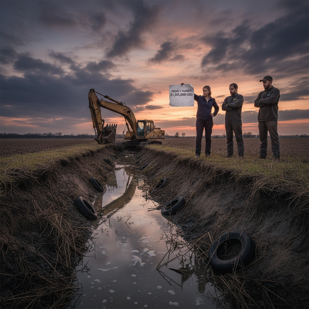 A million dollars to fix your local ditches? Seriously.