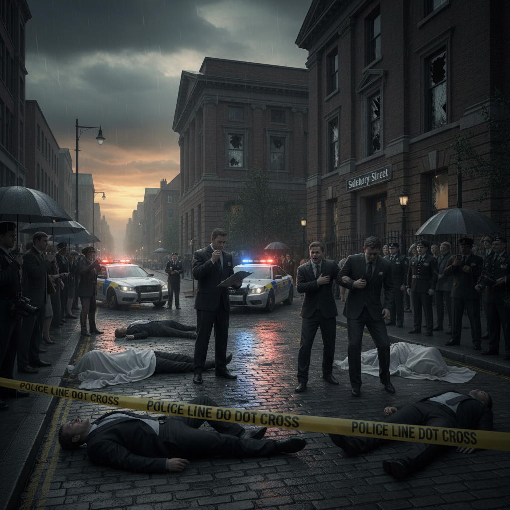 Someone shot lawyers on Salisbury Street. What happened?