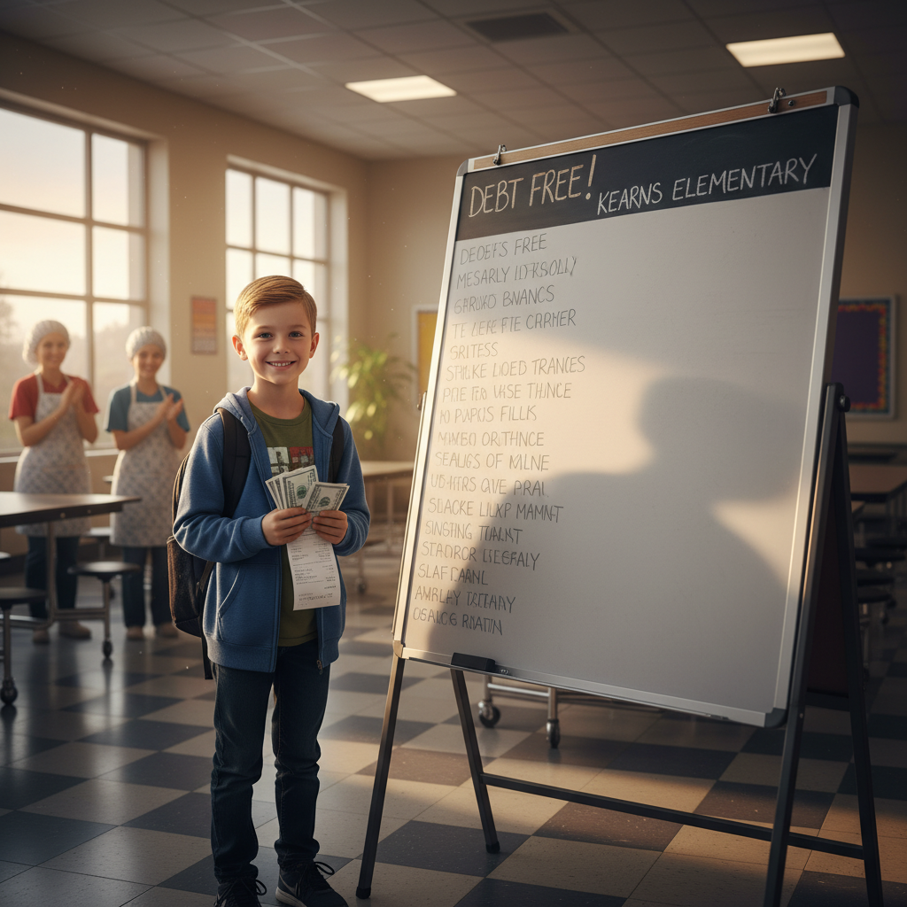 This Kearns 11-year-old just cleared his school's lunch debt.