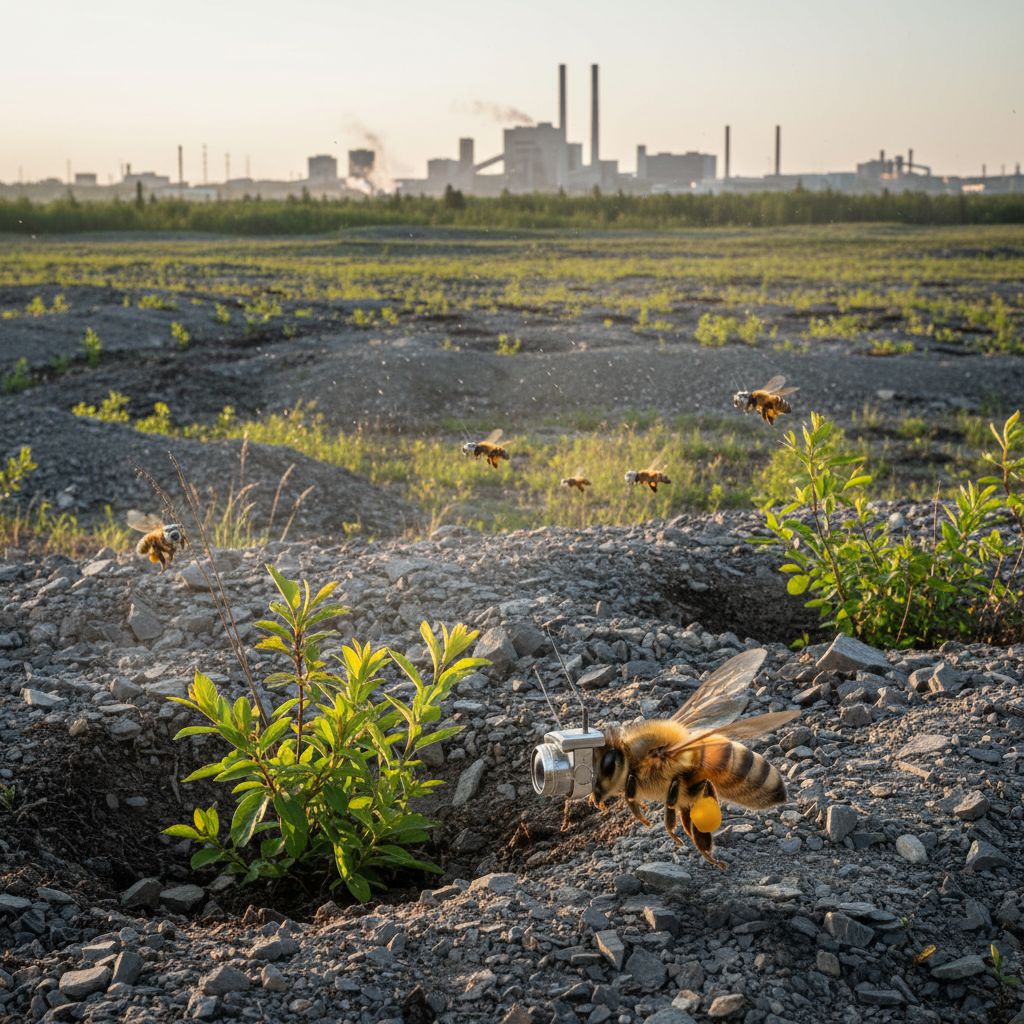 Your bees are spying on Sudbury's re-greening.