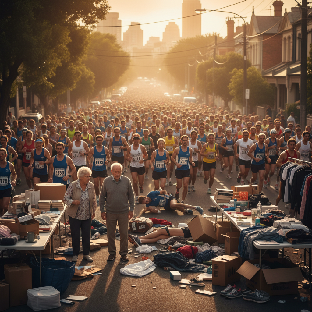 Your Glebe garage sale just hit a wall of 42,000 runners