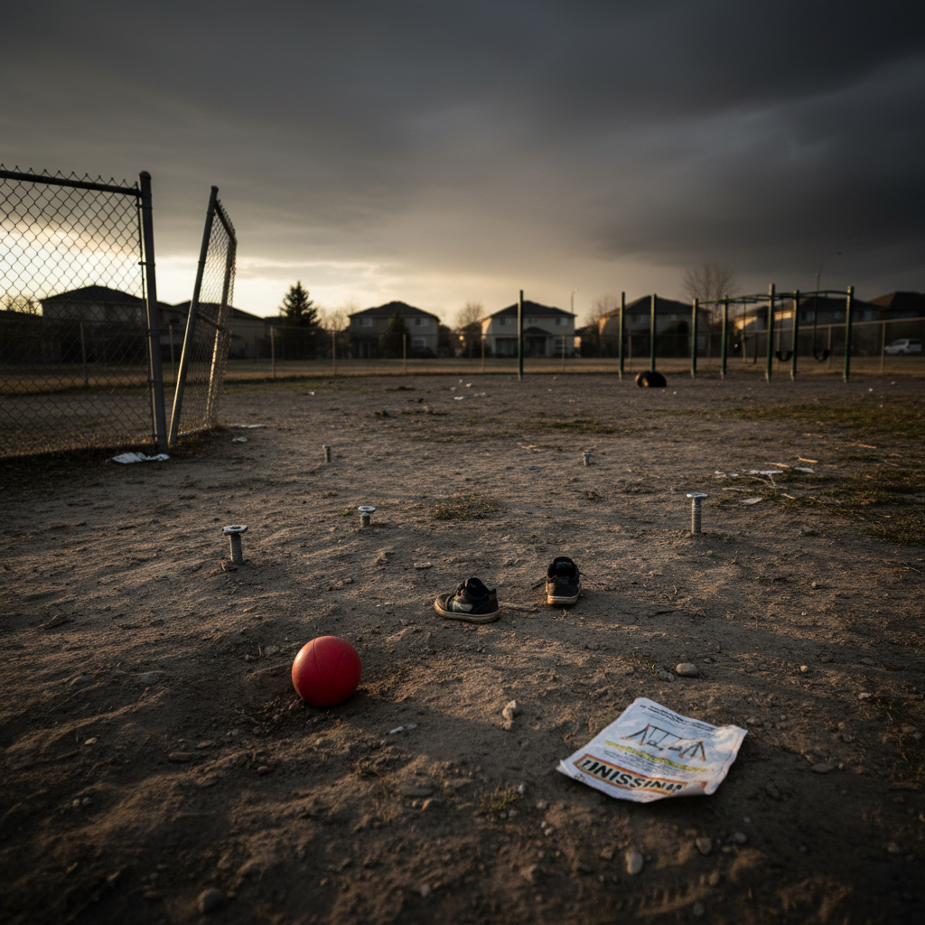 Your kids' playground stuff got stolen. Seriously?