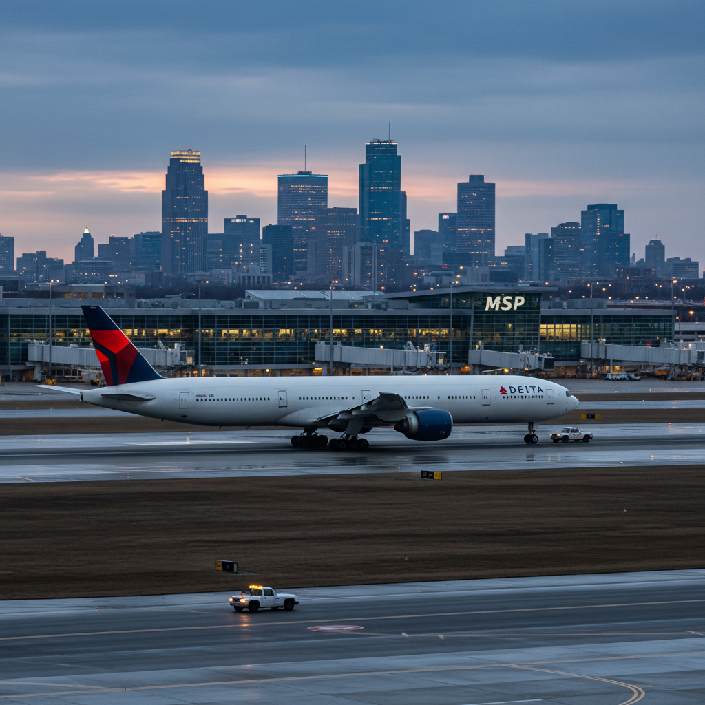 Your Amsterdam flight just landed you back in Minneapolis.
