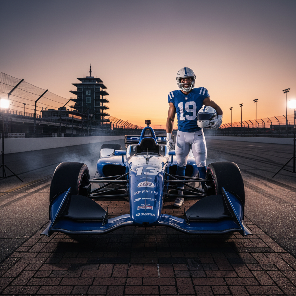 Your Colts receiver just got the fastest ride at Indy.