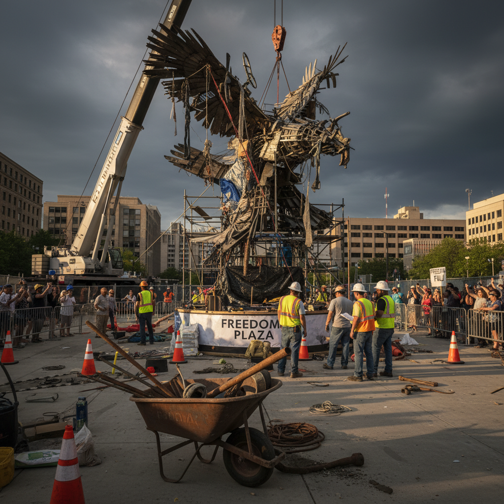 Your new Freedom Plaza statue is a whole mess