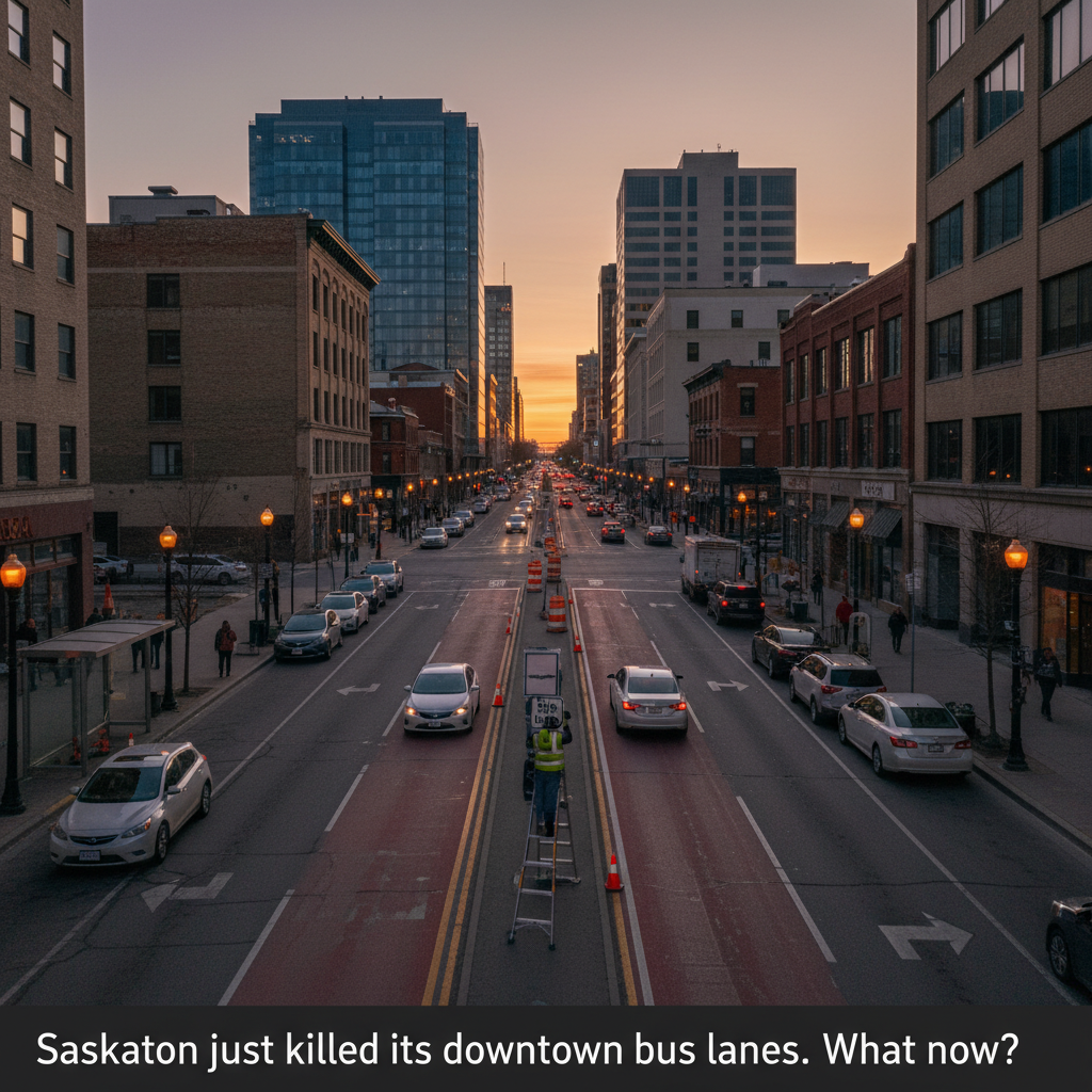 Saskatoon just killed its downtown bus lanes. What now?