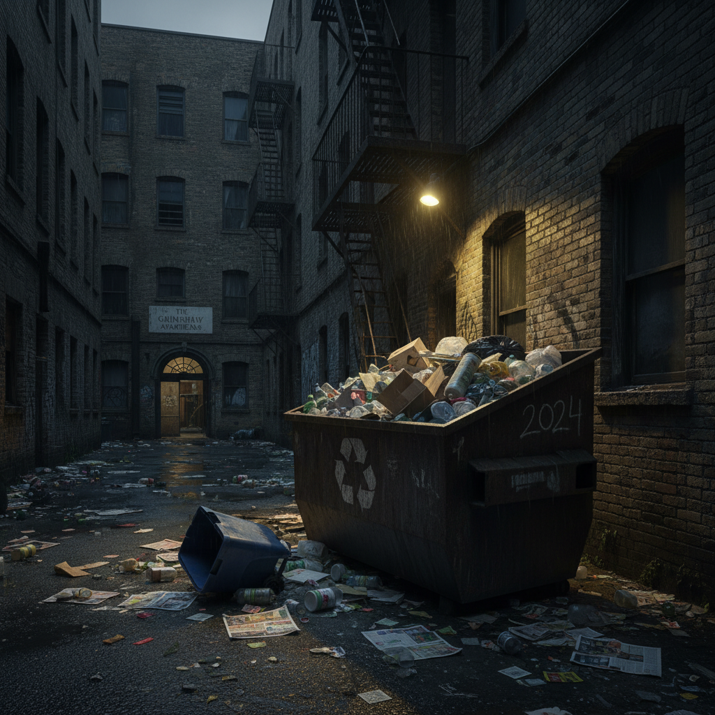 Your apartment building probably isn't recycling. Still.