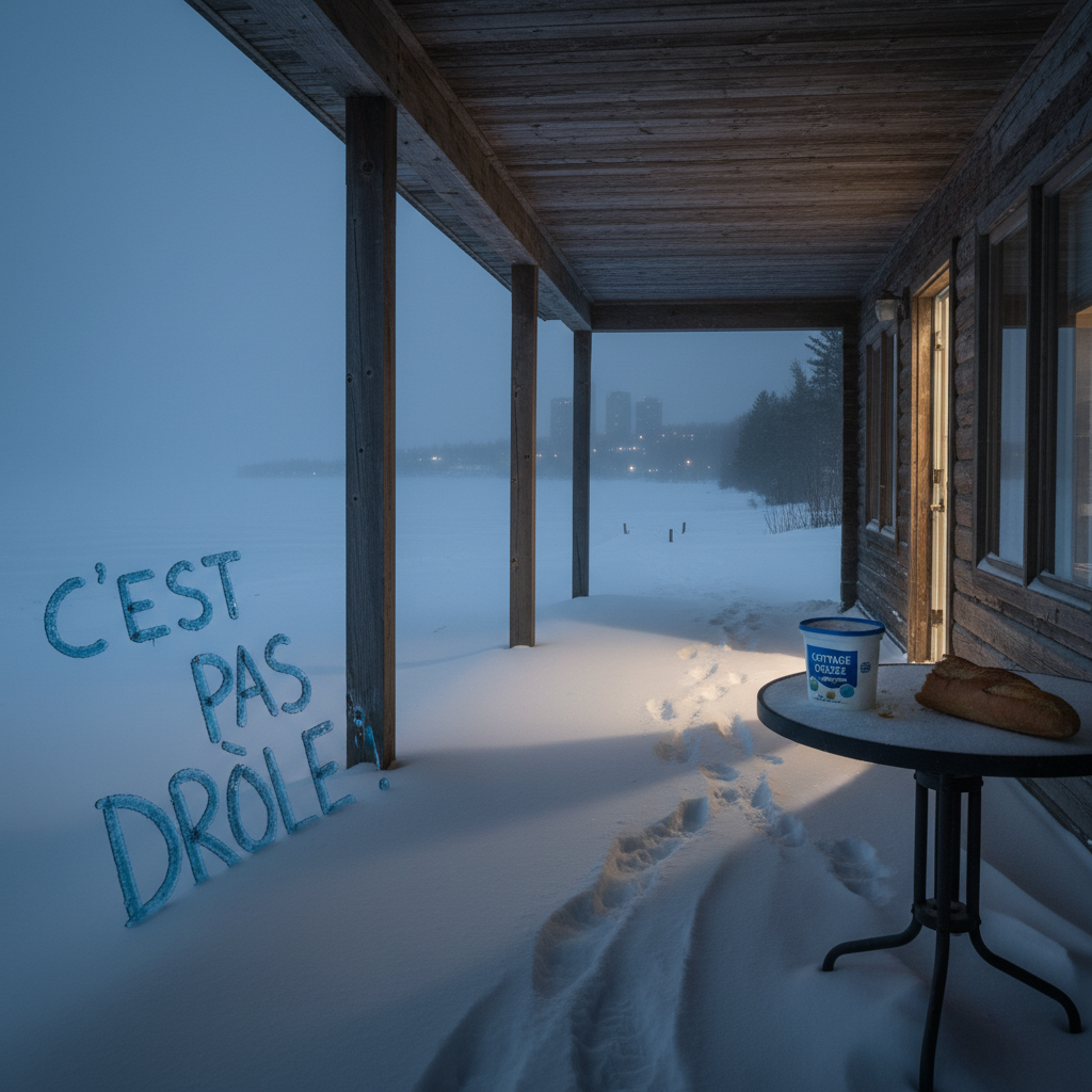 Your cottage cheese is missing in Sudbury. C'est pas drôle!