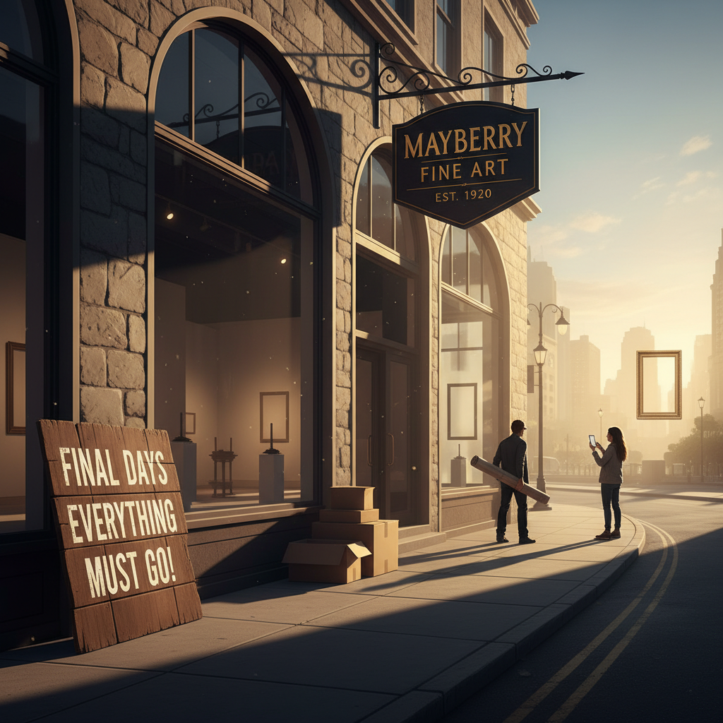 Mayberry Fine Art is leaving and your walls are calling