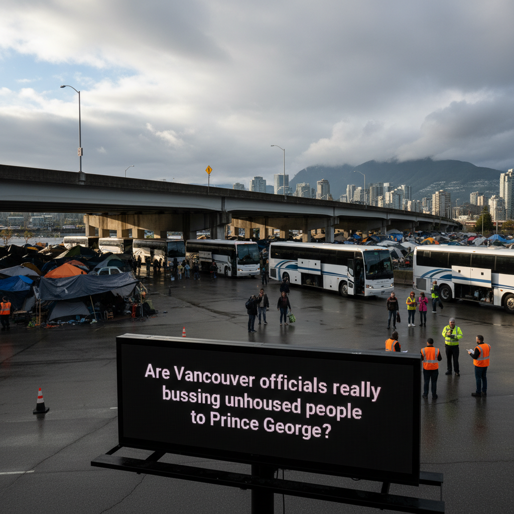 Are Vancouver officials really bussing unhoused people to Prince George?