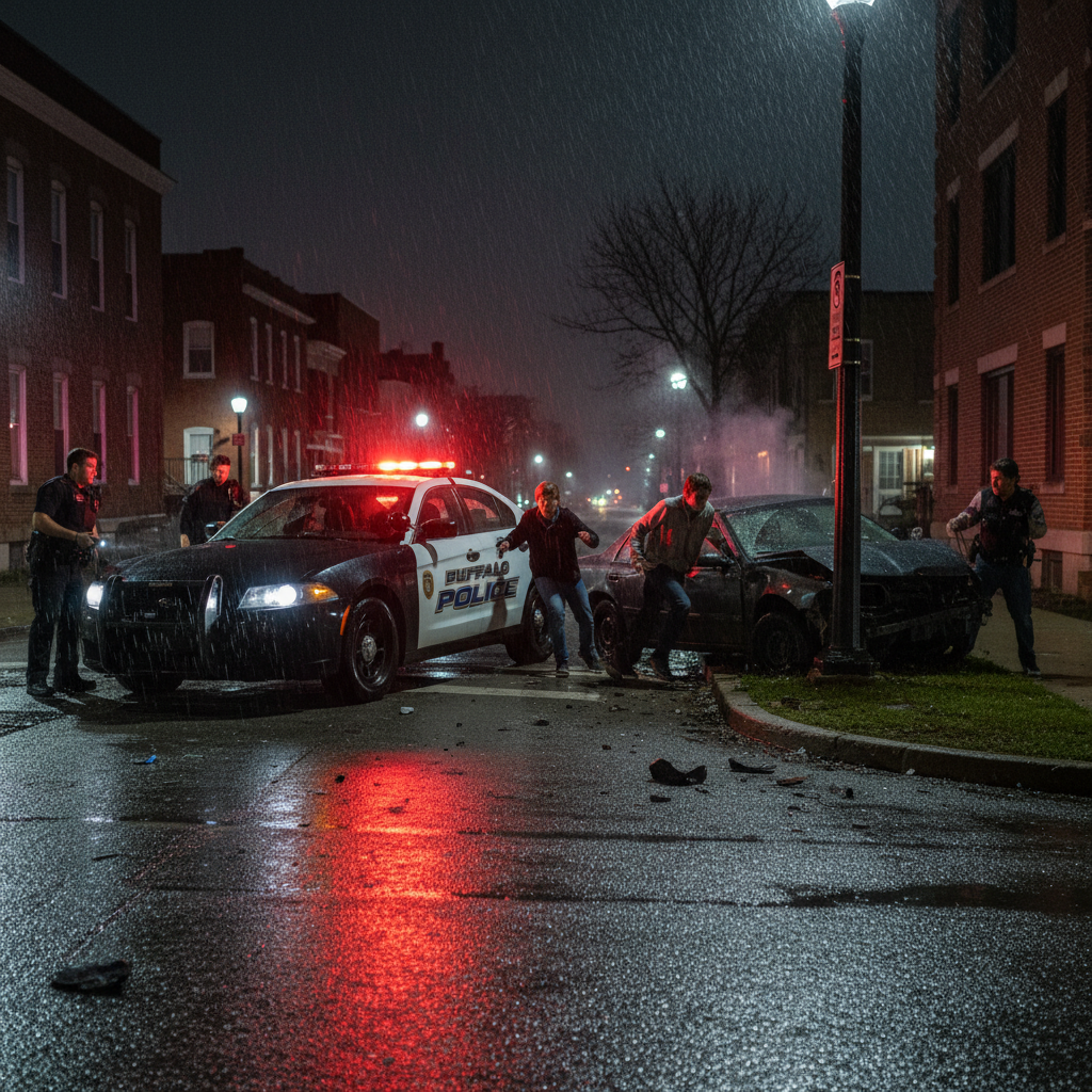 Four teens just took Buffalo police on a wild chase.