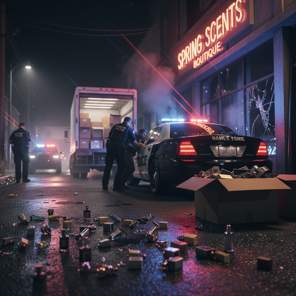 Hamilton cops just busted a spring perfume heist. Seriously.