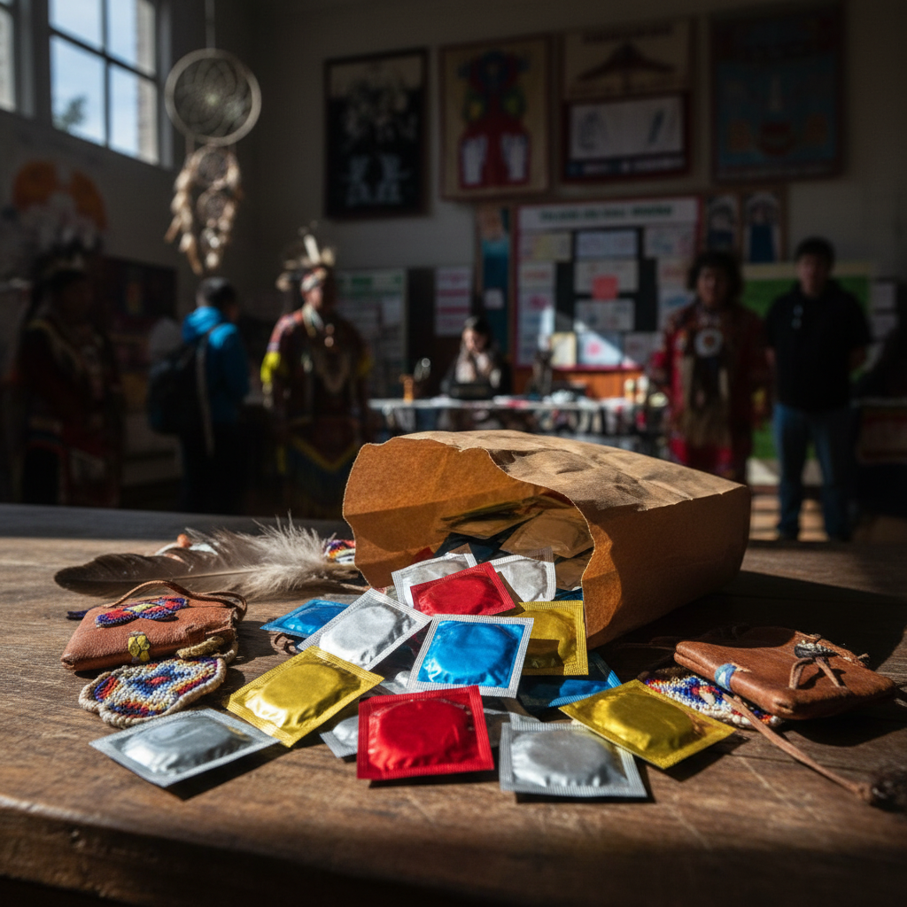 Did your kids get condoms at a school powwow?