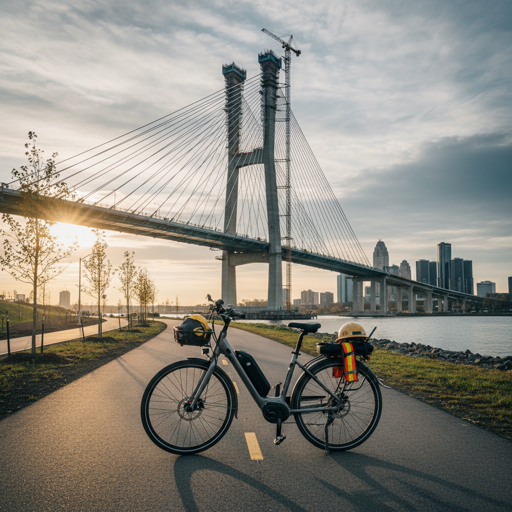 Your e-bike is almost ready for the Gordie Howe Bridge