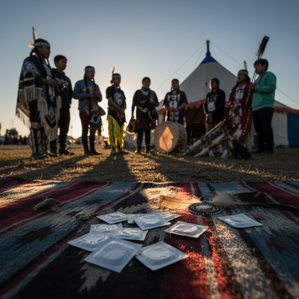 Were your kids given condoms at the powwow?