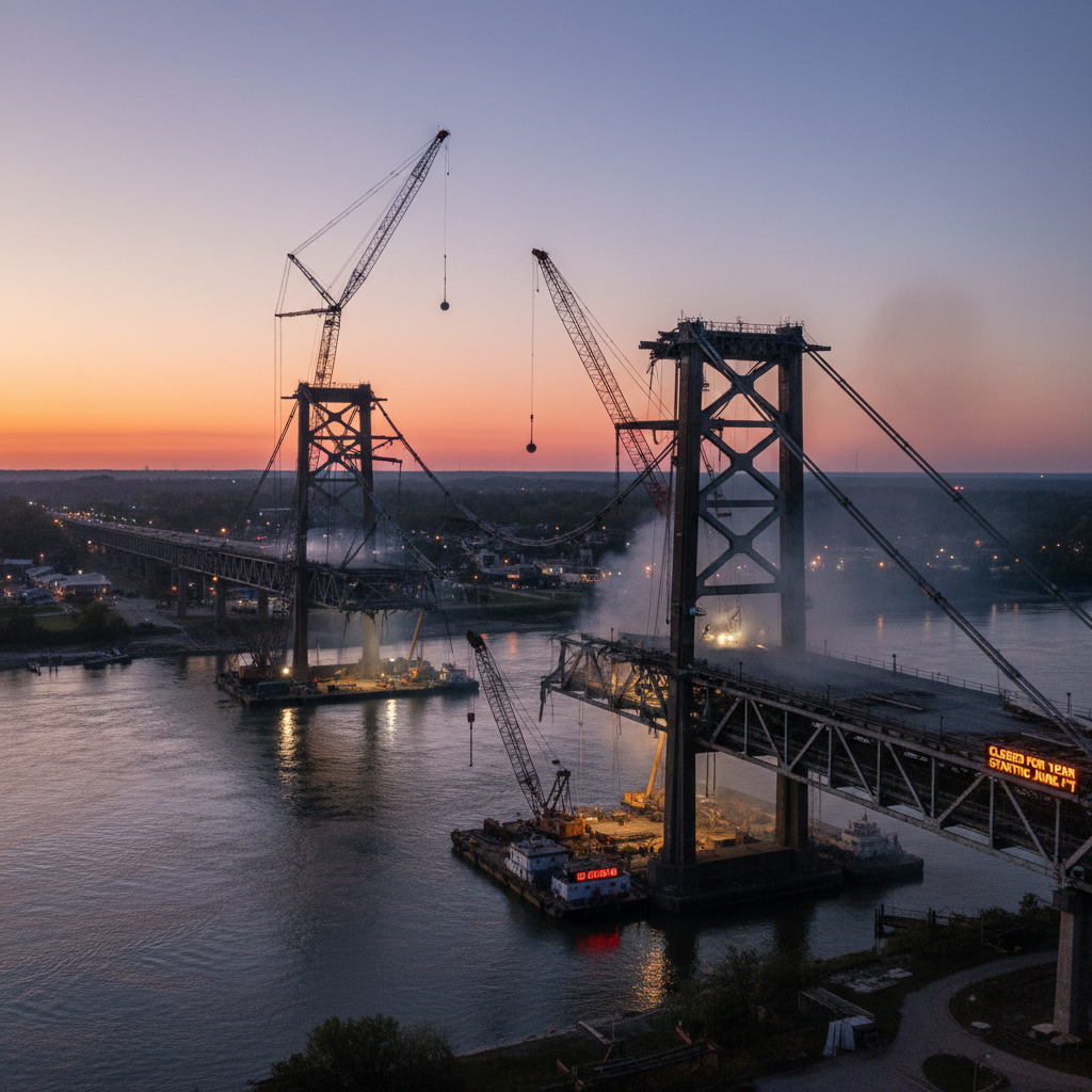 That Maysville bridge? It's gone for a year starting June 1st.