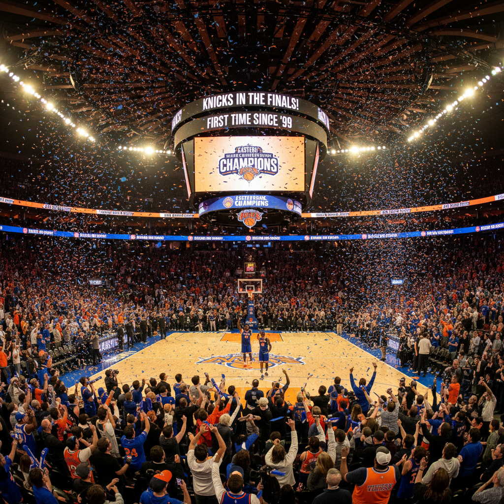 Your Knicks are back in the Finals for the first time since '99!