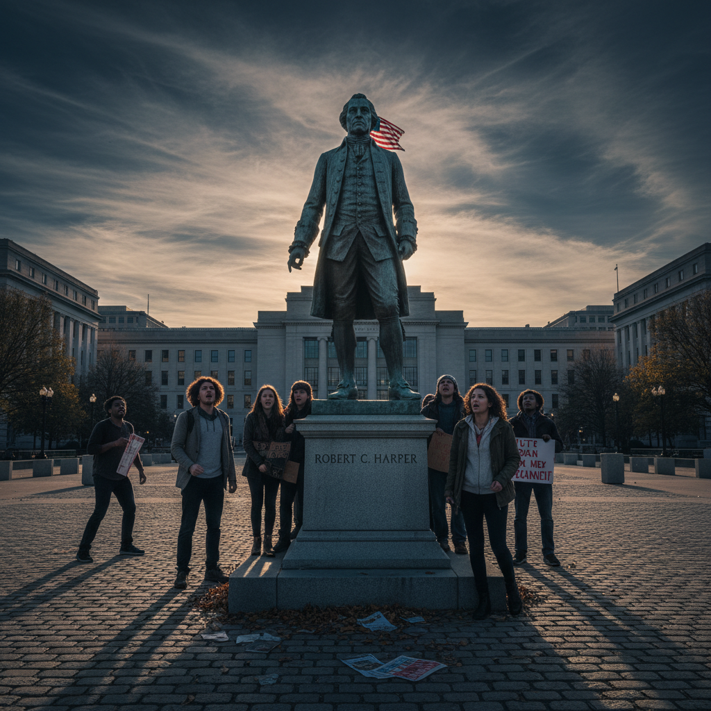 D.C. just put an enslaver in Freedom Plaza. Really?